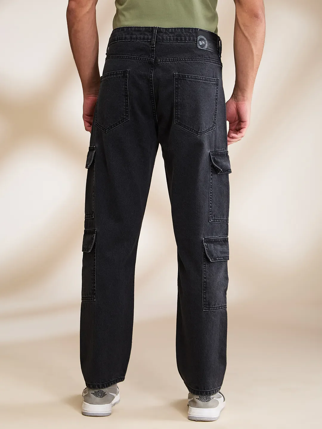 Grey Anti Fit Denims For Men By Being Human Clothing - Image 3