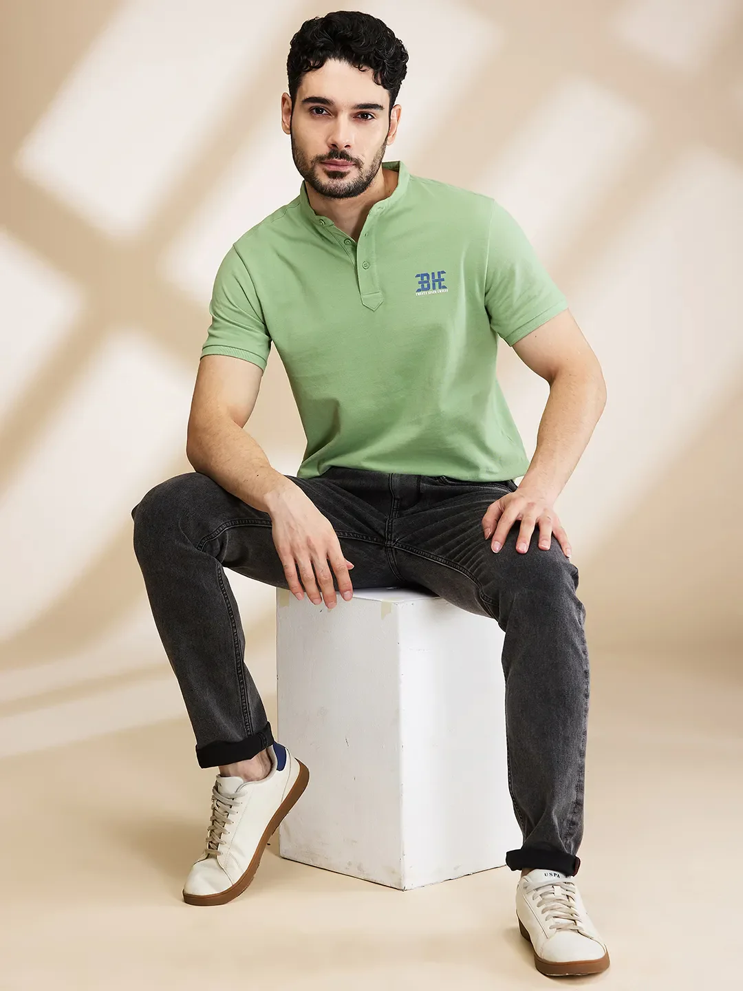 Grey Skinny Fit Denims For Men By Being Human Clothing - Image 6