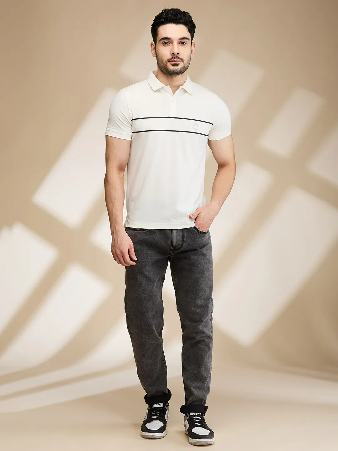 Grey Slim Fit Men's Denims by Being Human Clothing - Image 2