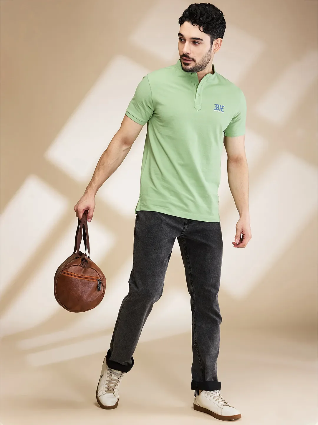 Grey Straight Fit Men's Denims by Being Human Clothing - Image 6