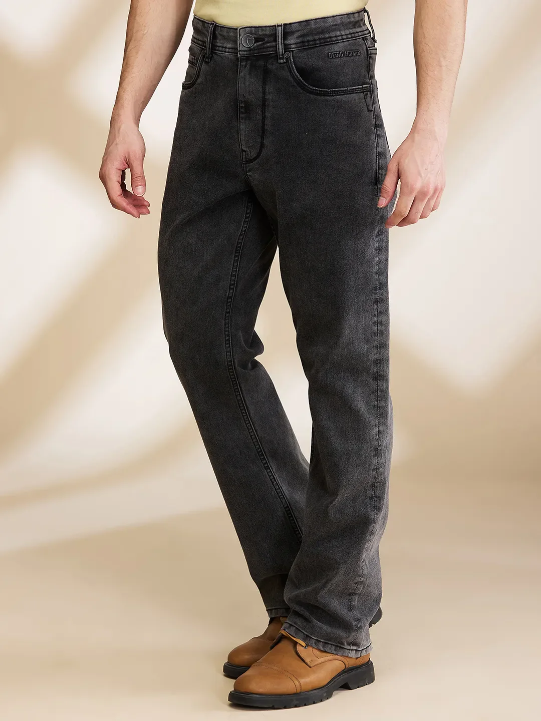 Grey Boot Cut Fit Men's Denims by Being Human Clothing - Image 4