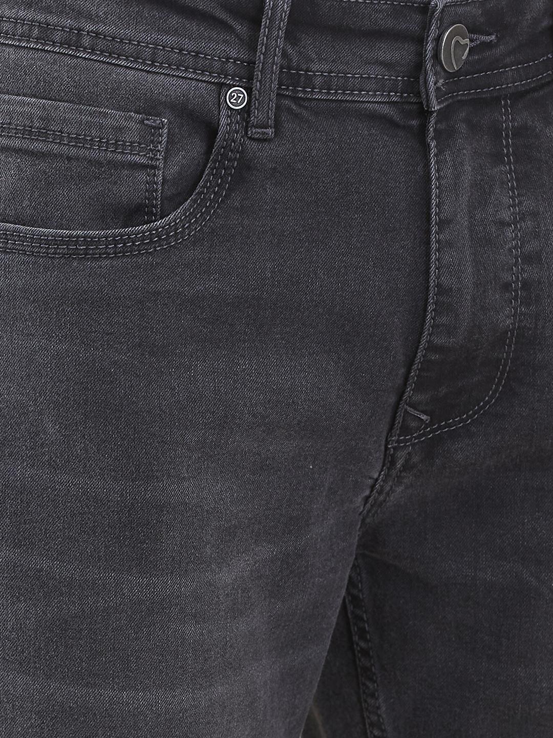 Grey Slim Fit Denims For Men By Being Human Clothing - Image 4