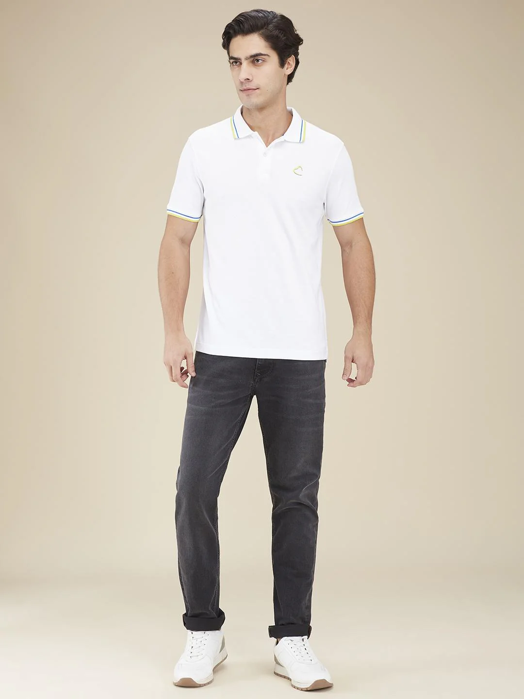 Grey Slim Fit Denims For Men By Being Human Clothing - Image 5