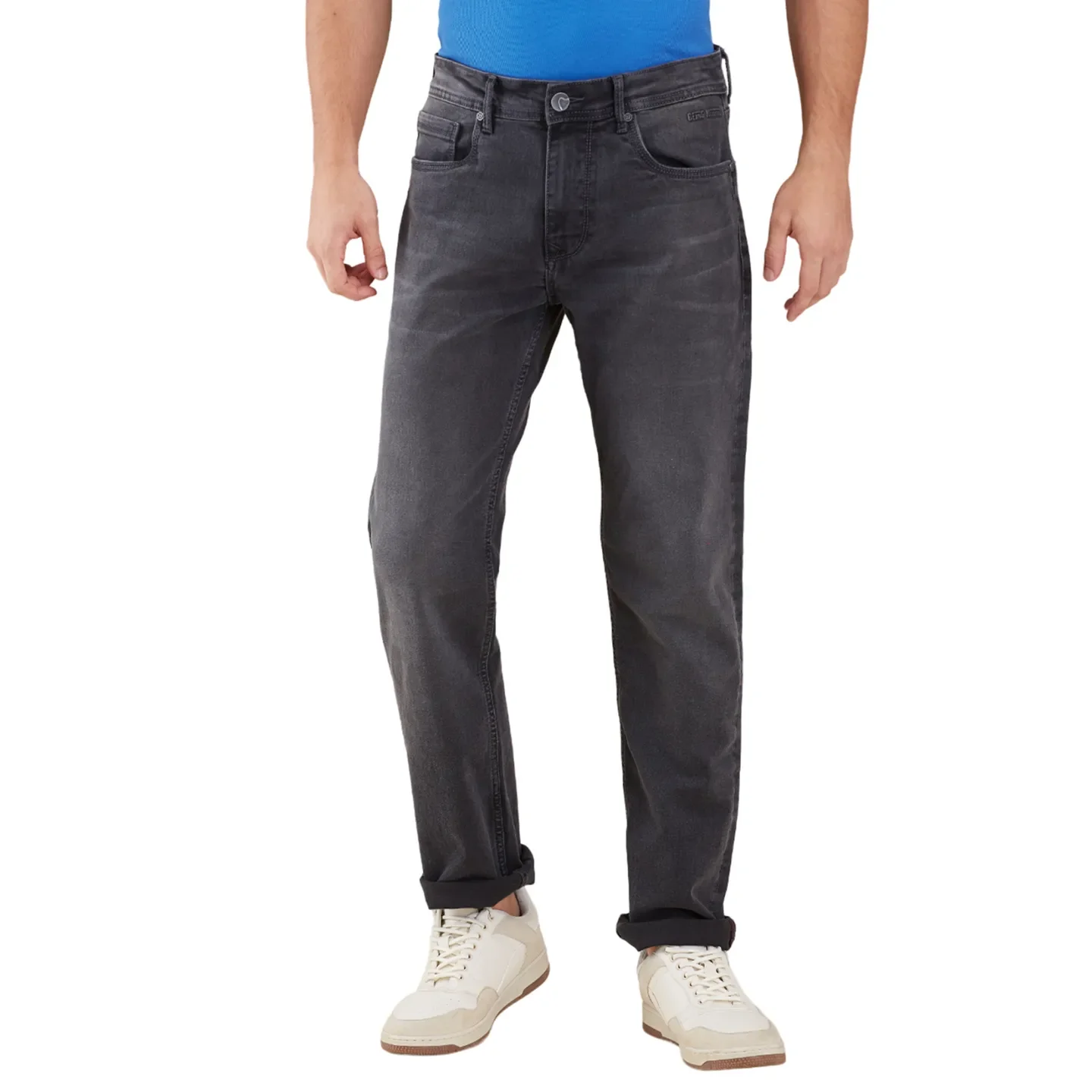 Grey Straight Fit Men's Denims by Being Human Clothing
