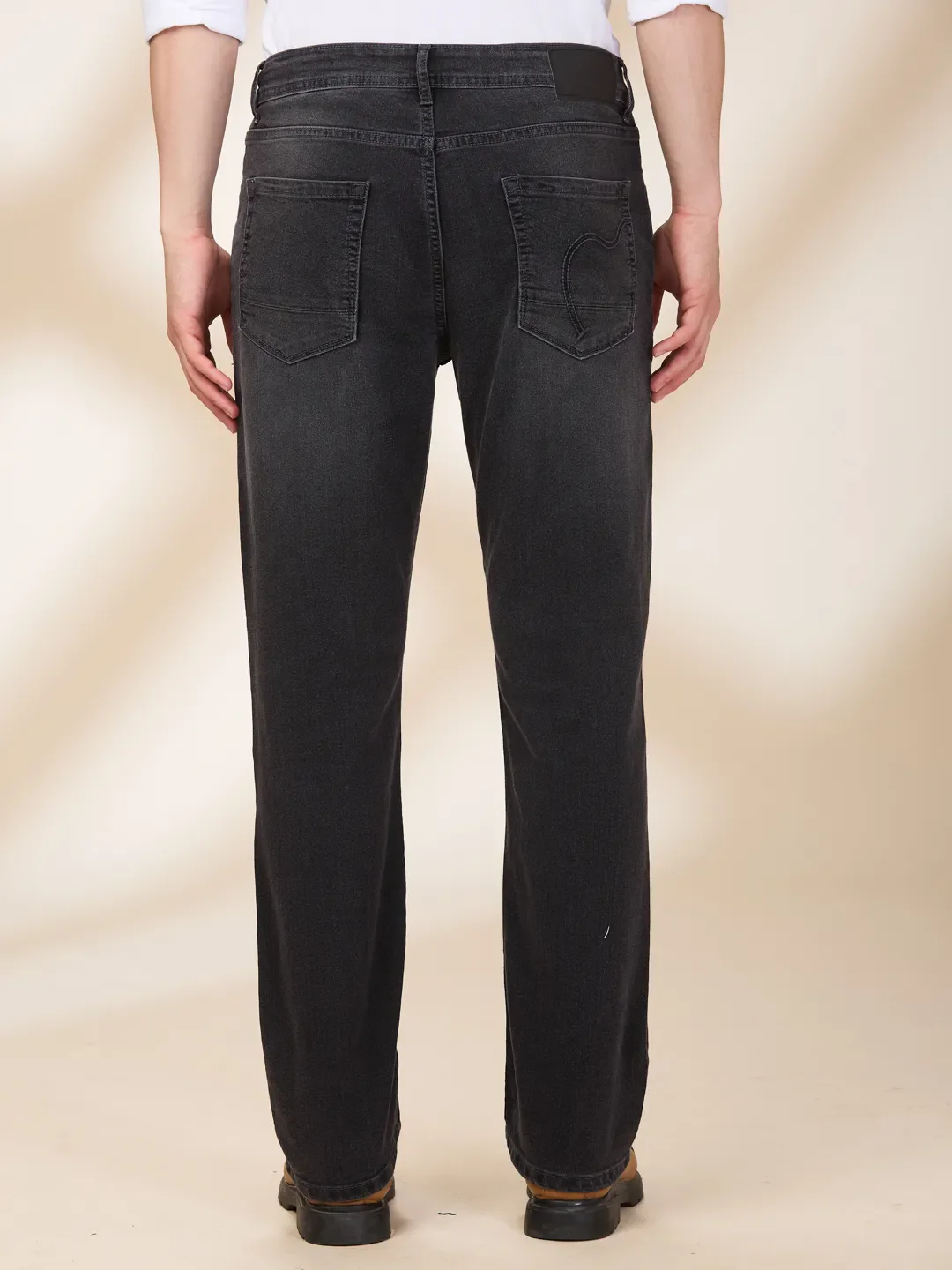 Grey Boot Cut Fit Men's Denims by Being Human Clothing - Image 3