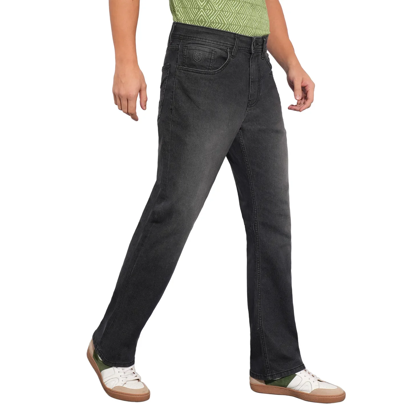 Grey Boot Cut Fit Men's Denims by Being Human Clothing - Image 2