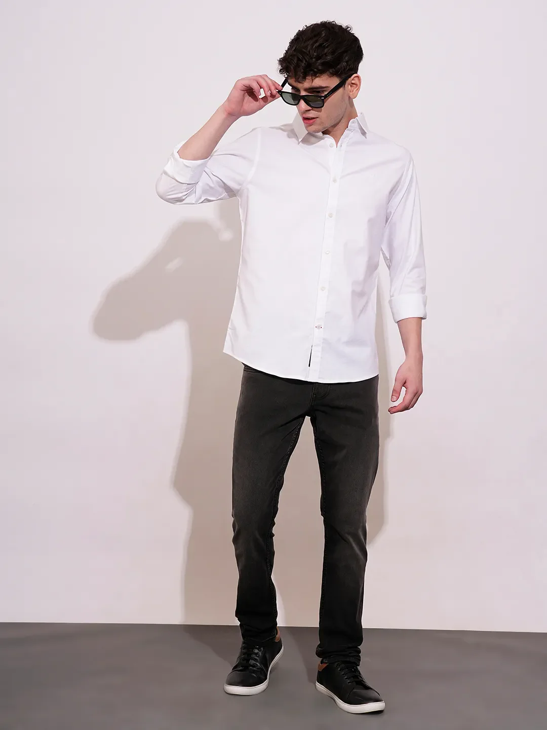 Grey Slim Fit Men's Denims by Being Human Clothing - Image 4