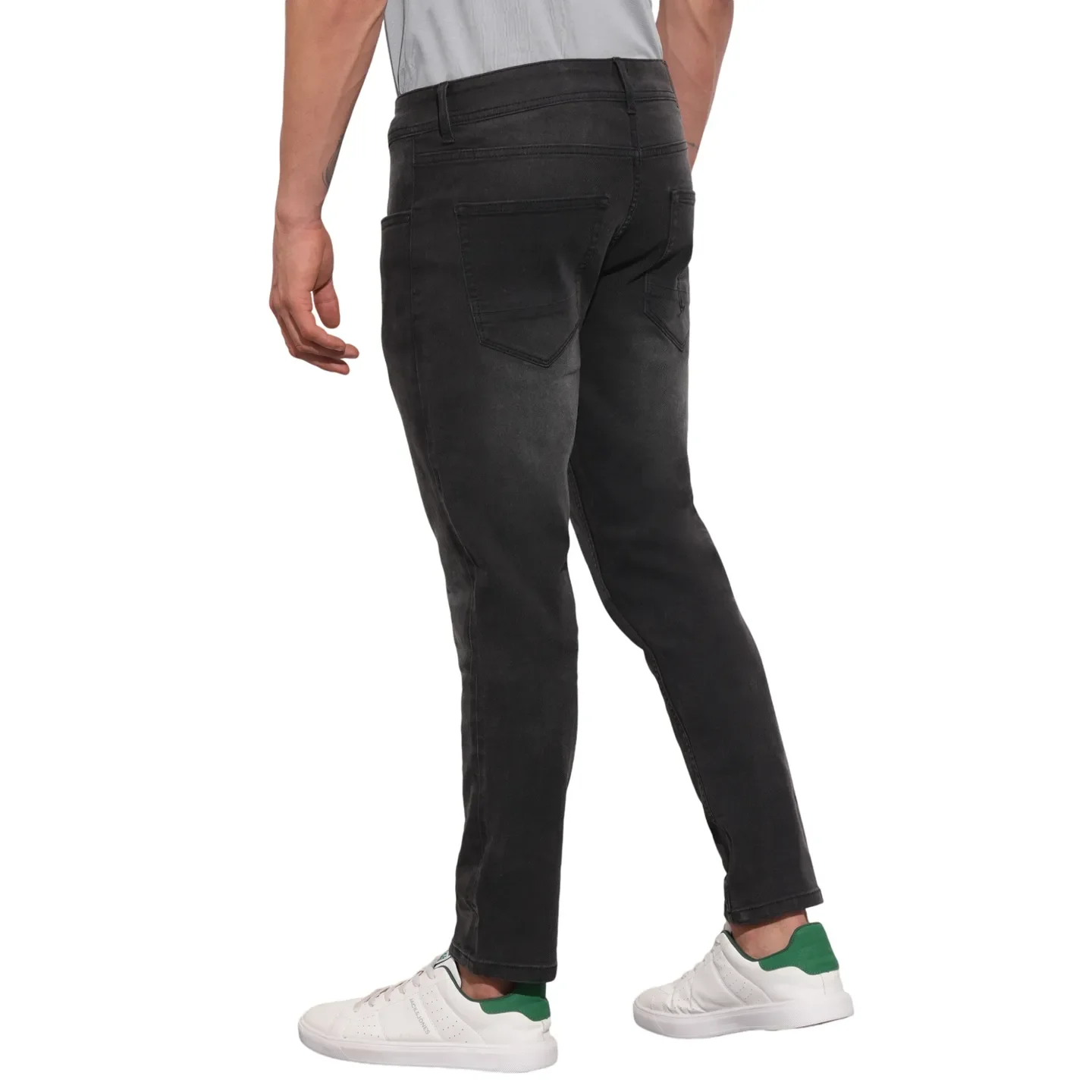 Grey Slim Fit Men's Denims by Being Human Clothing - Image 3