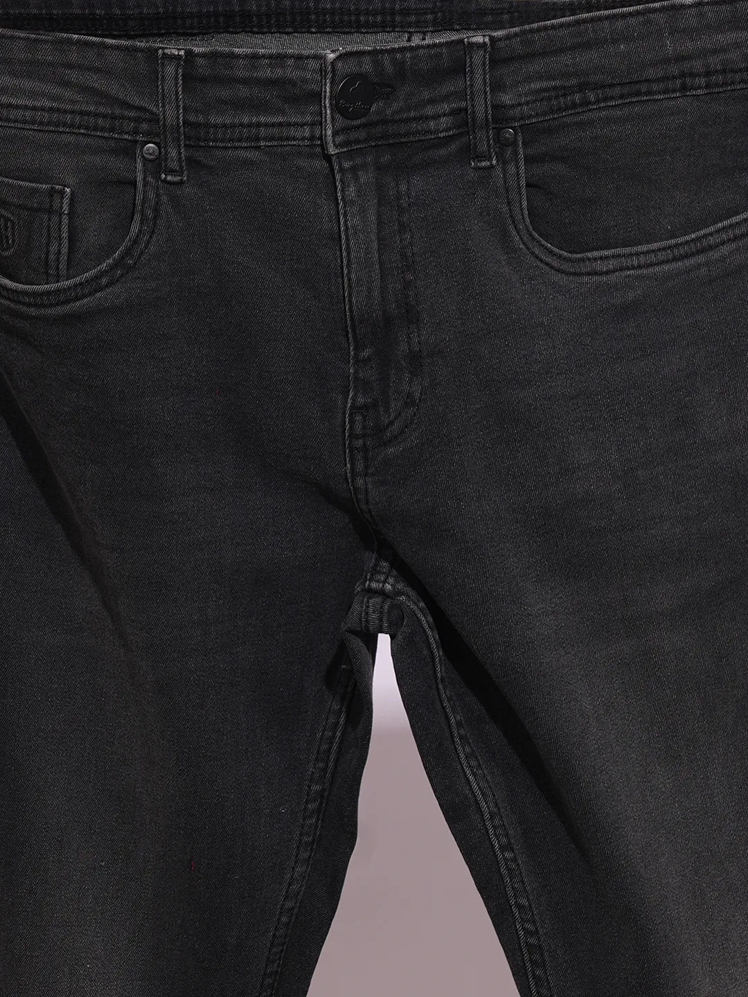 Grey Slim Fit Men's Denims by Being Human Clothing - Image 6