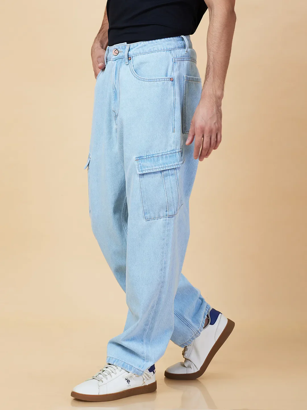 Blue Anti Fit Men's Denims by Being Human Clothing - Image 4