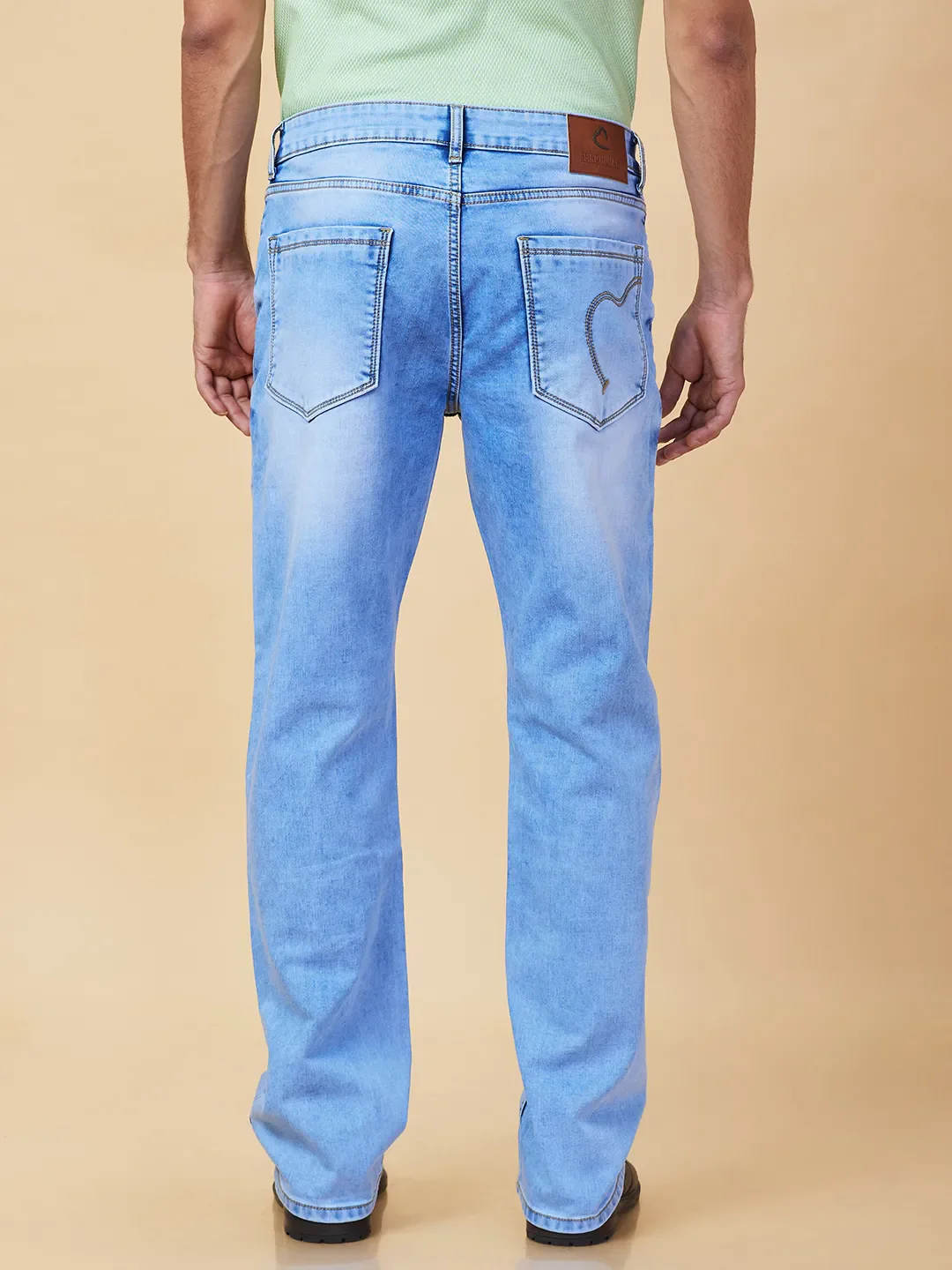 Blue Boot Cut Fit Men's Denims by Being Human Clothing - Image 3