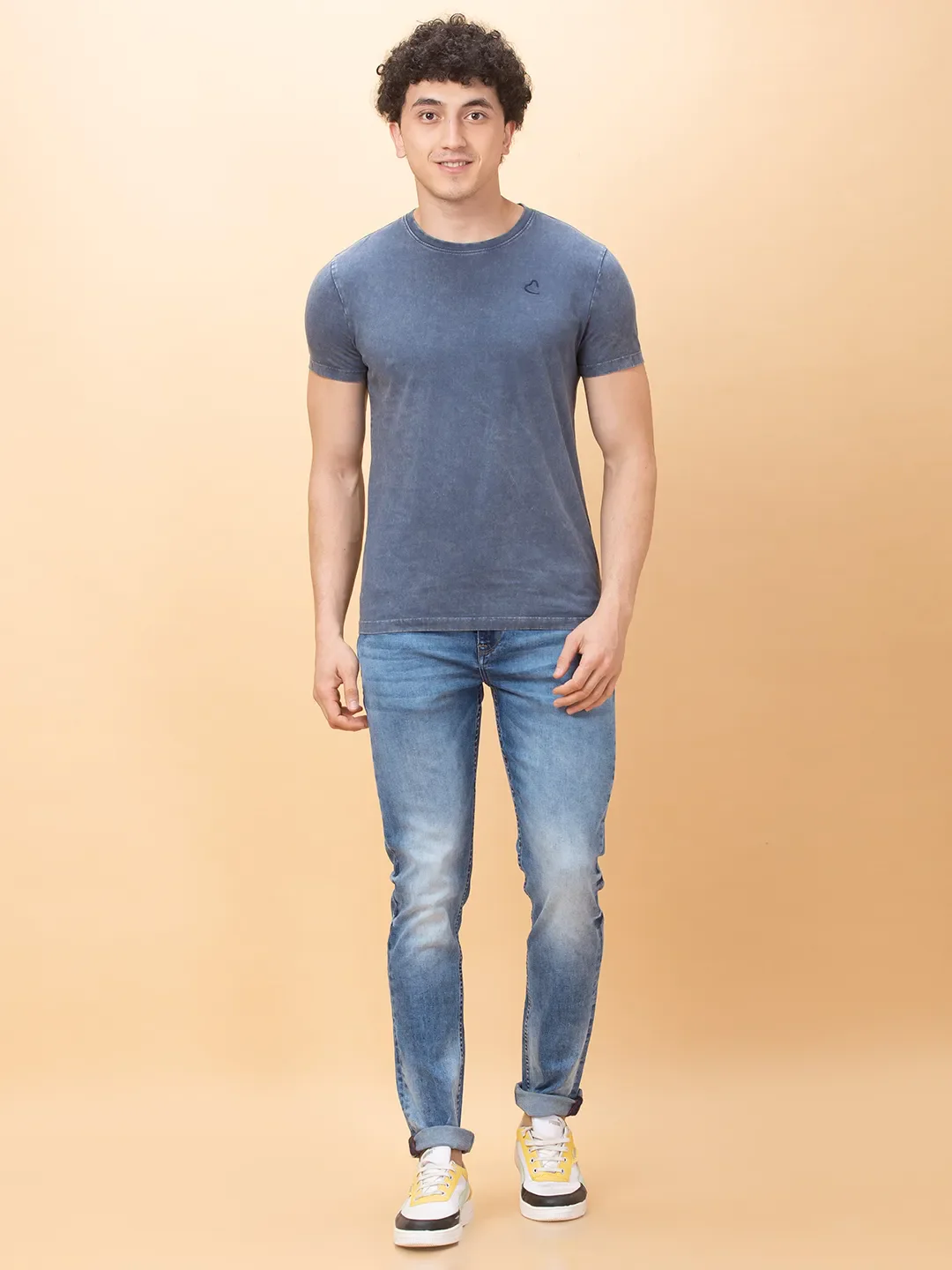 Blue Slim Fit Men's Denims by Being Human Clothing - Image 2