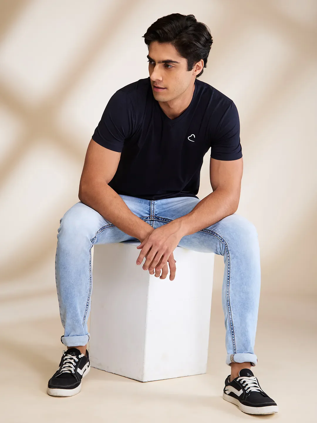 Blue Slim Fit Men's Denims by Being Human Clothing - Image 6