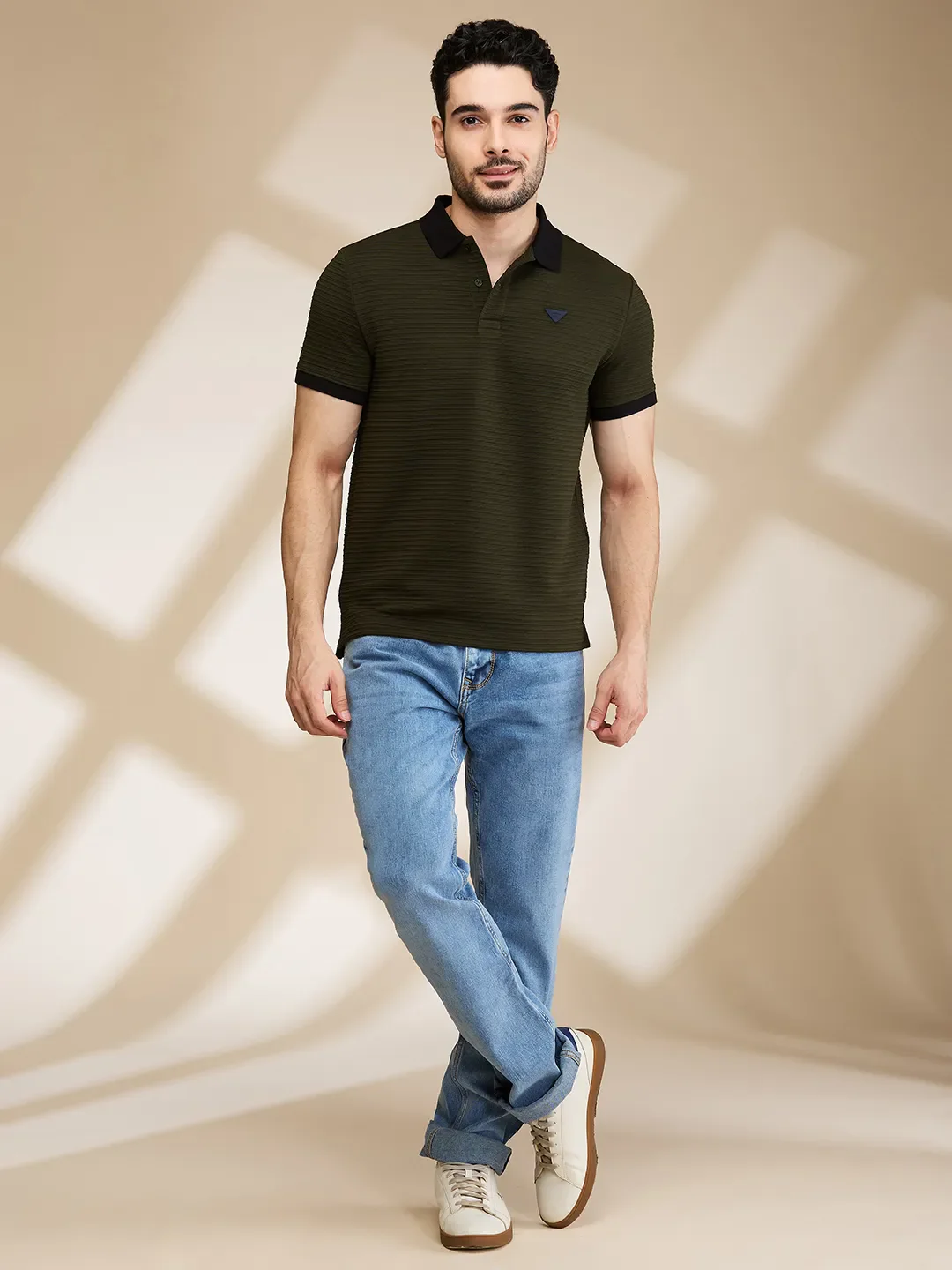 Blue Straight Fit Men's Denims by Being Human Clothing - Image 2