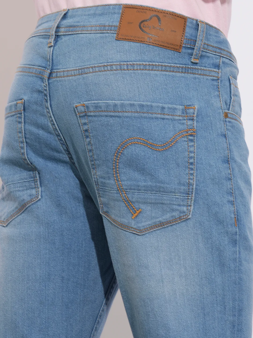 Blue Slim Fit Men's Denims by Being Human Clothing - Image 6