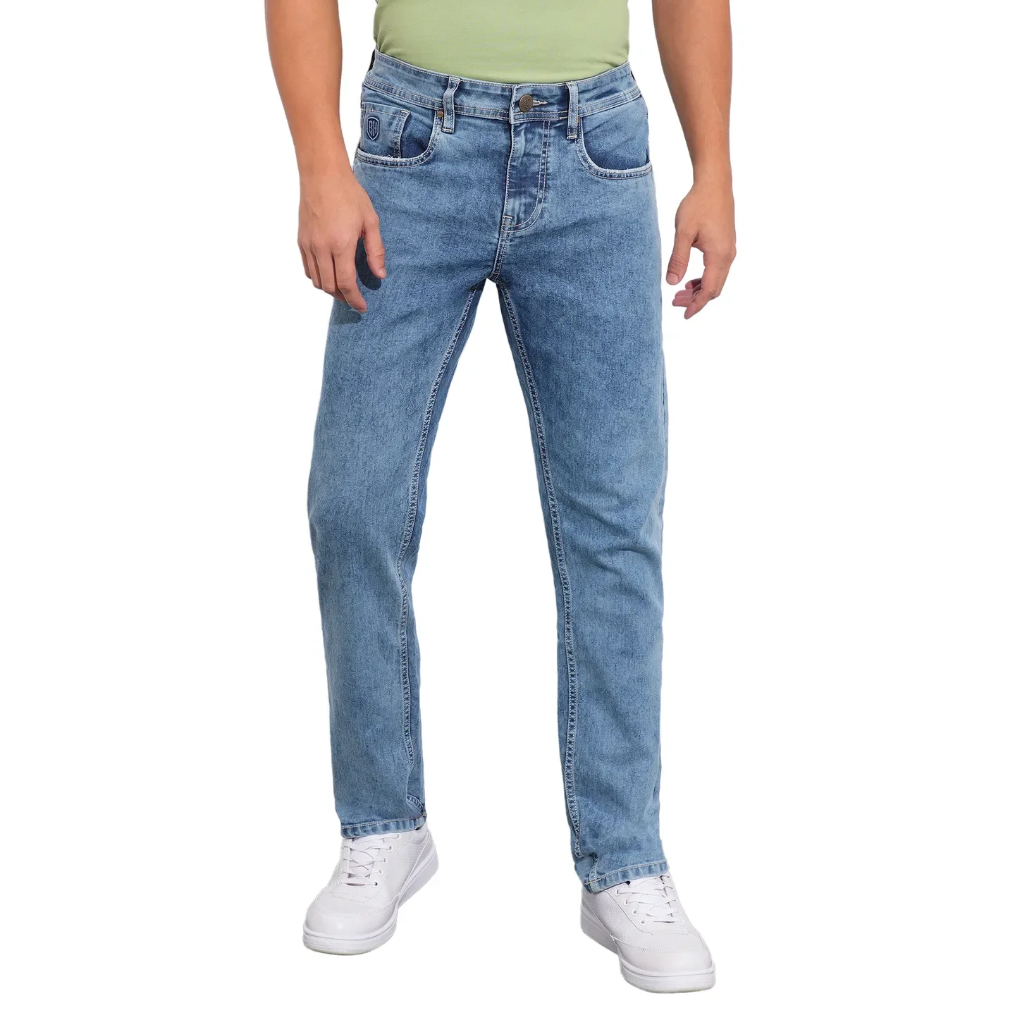 Blue Slim Fit Men's Denims by Being Human Clothing