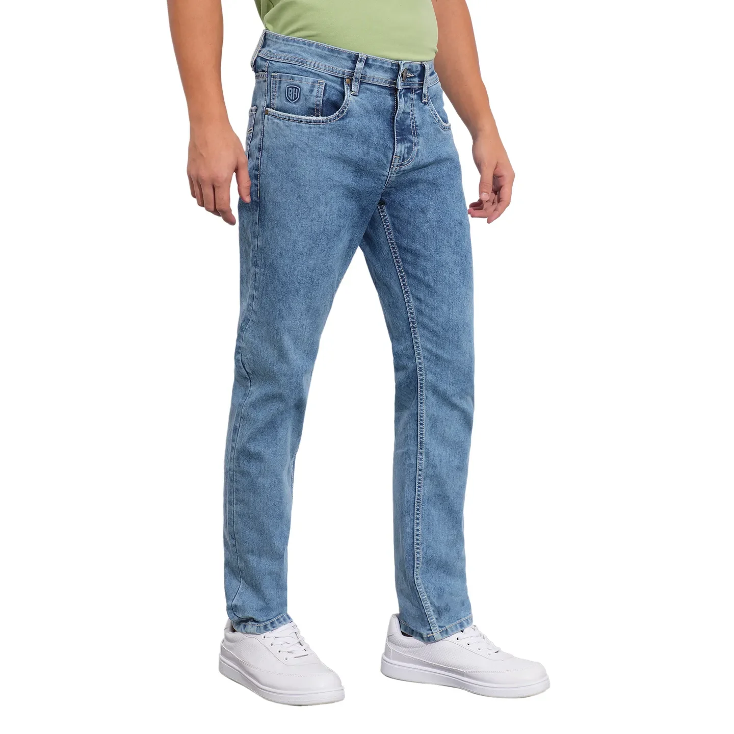 Blue Slim Fit Men's Denims by Being Human Clothing - Image 2