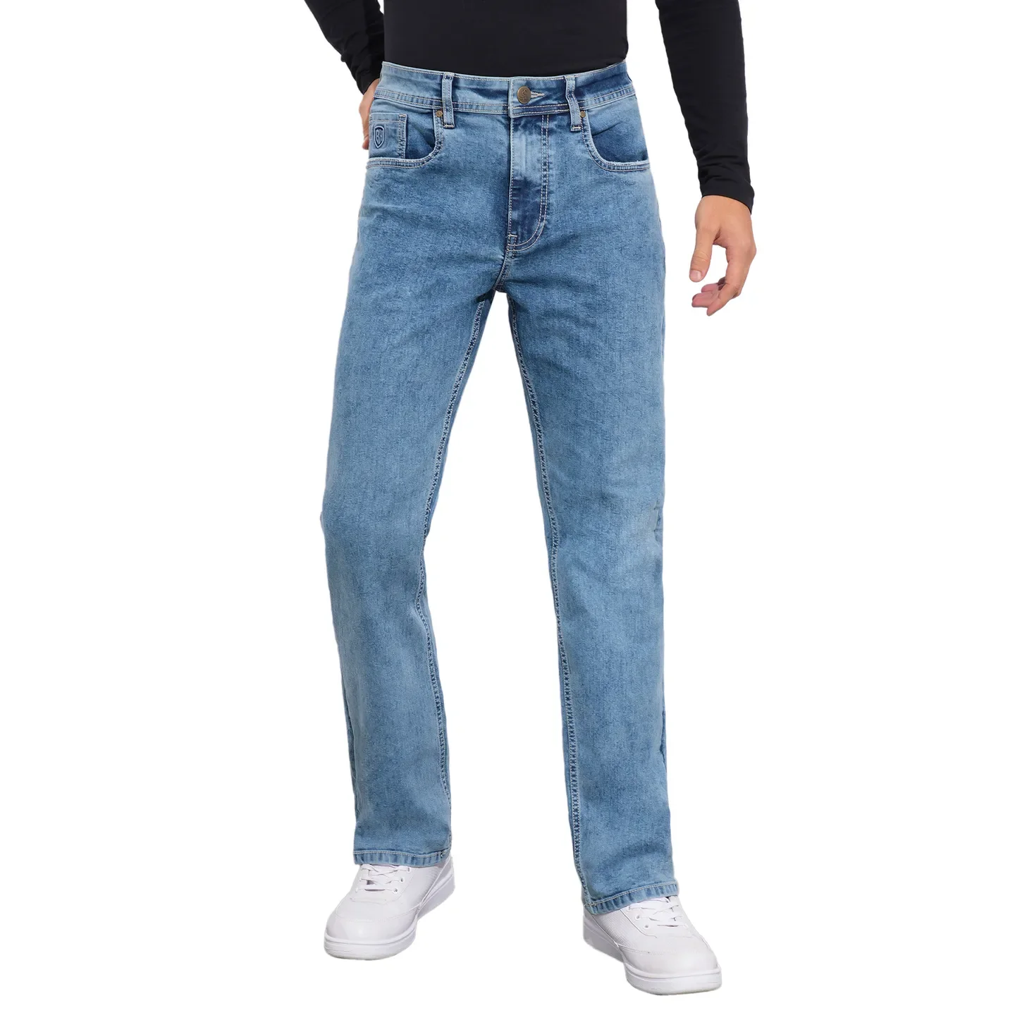Blue Boot Cut Fit Men's Denims by Being Human Clothing