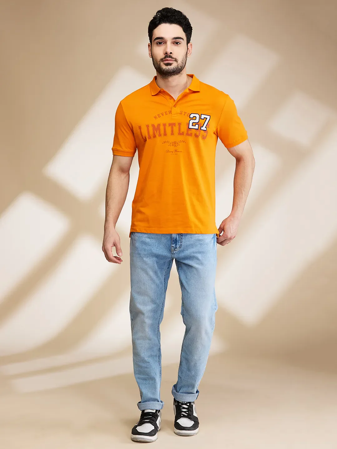 Light Blue Slim Fit Denims For Men By Being Human Clothing - Image 2