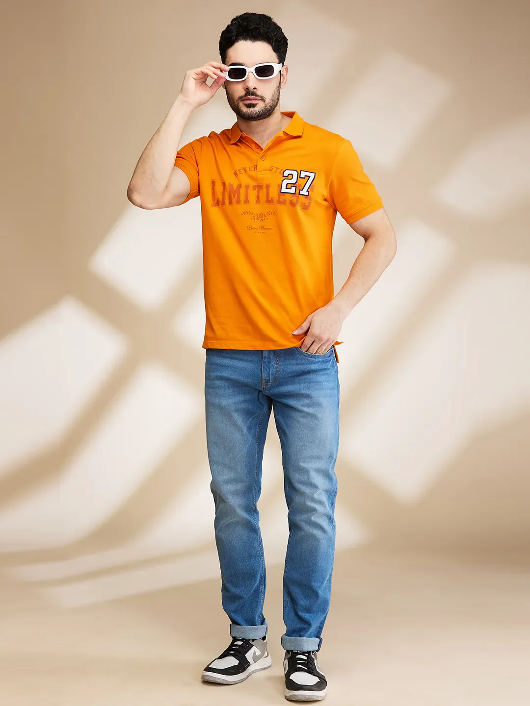 Blue Slim Fit Men's Denims by Being Human Clothing - Image 6