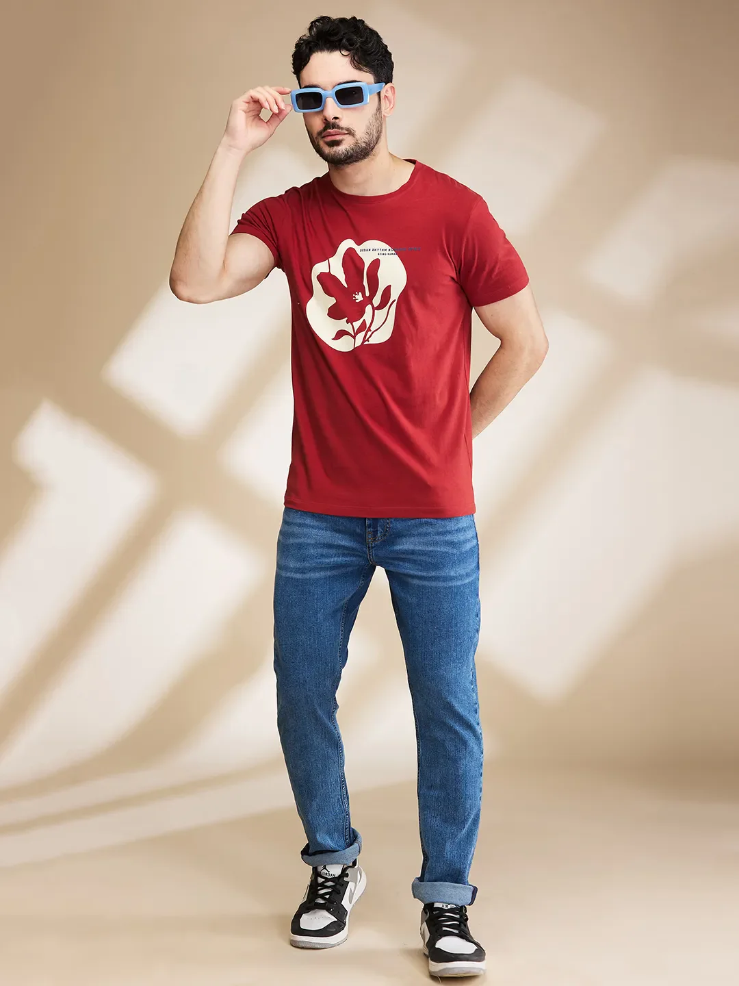 Light Blue Slim Fit Denims For Men By Being Human Clothing - Image 6