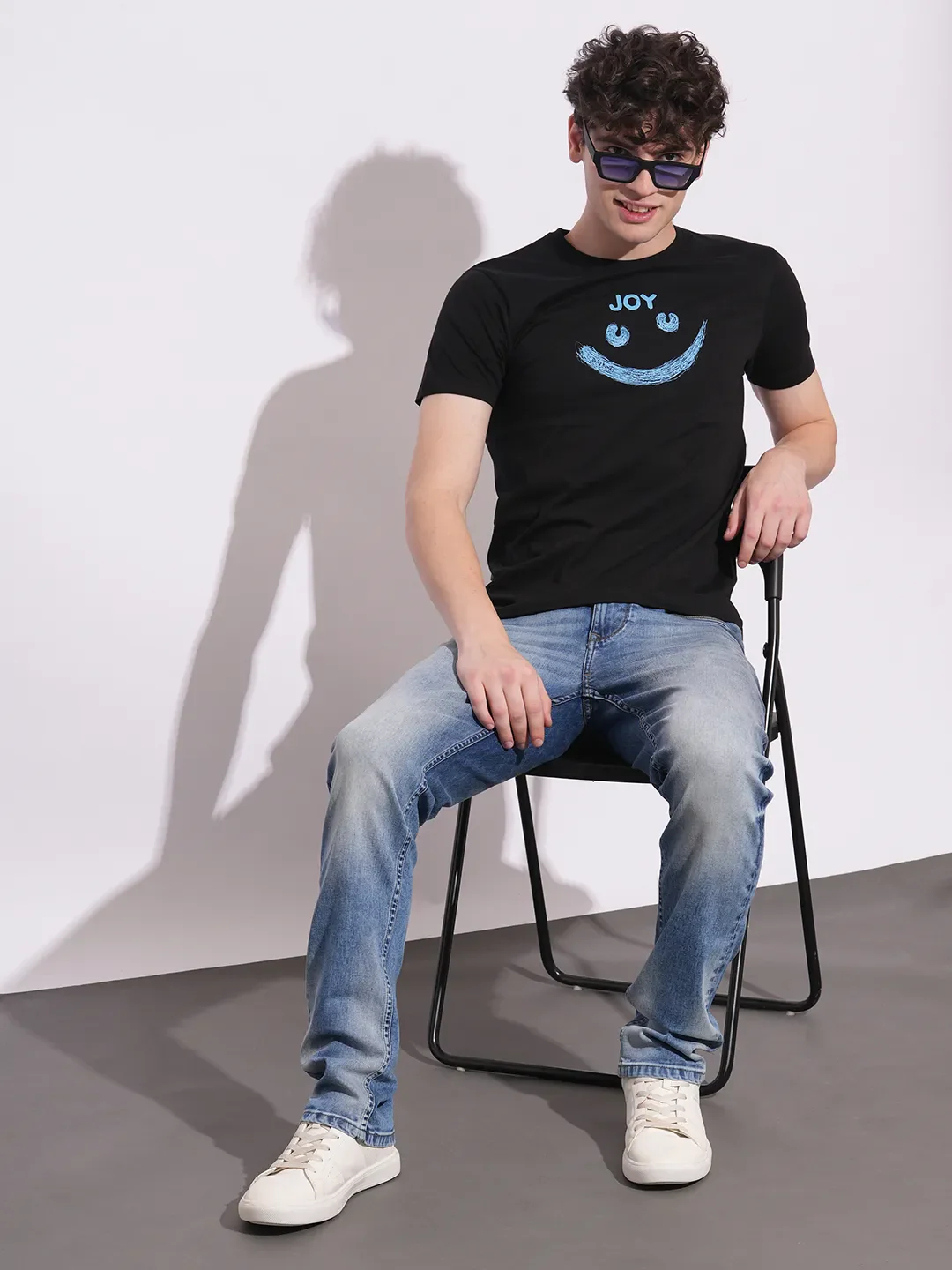 Light Blue Slim Fit Denims For Men By Being Human Clothing - Image 4