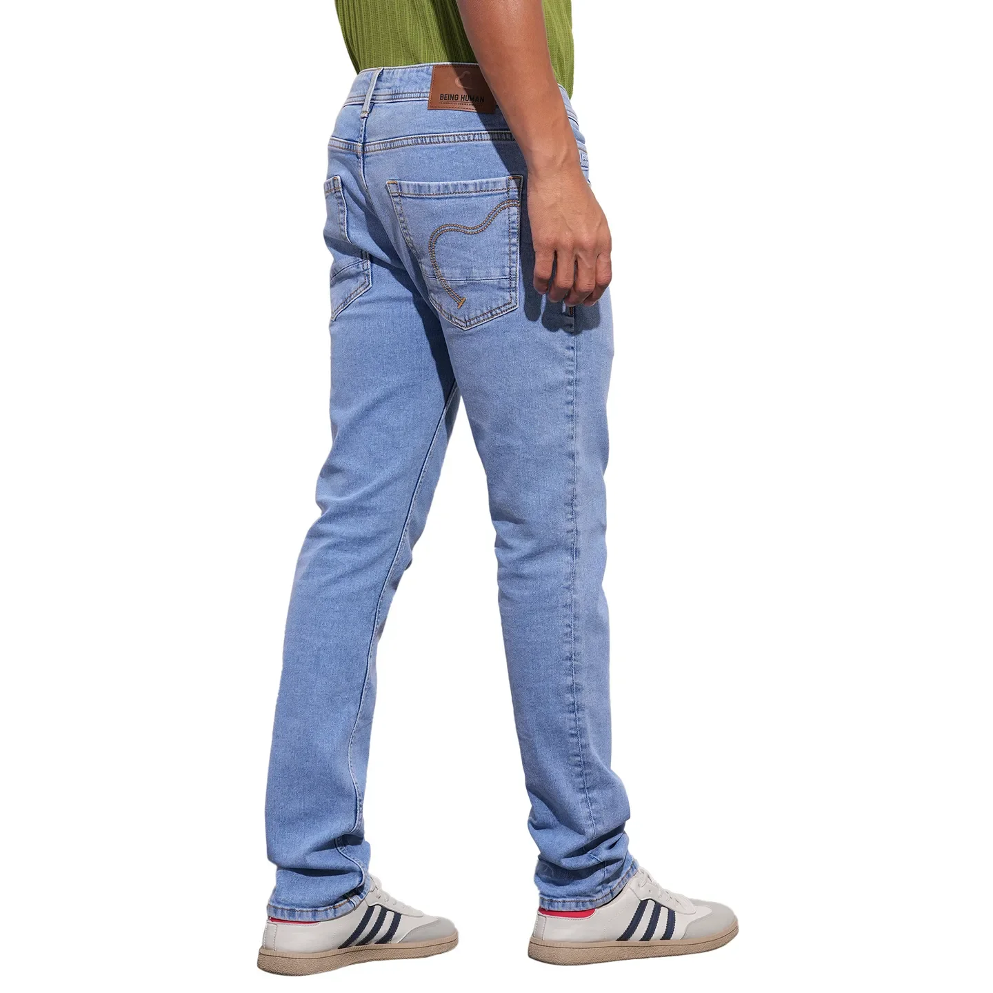 Blue Boot Cut Fit Men's Denims by Being Human Clothing - Image 3