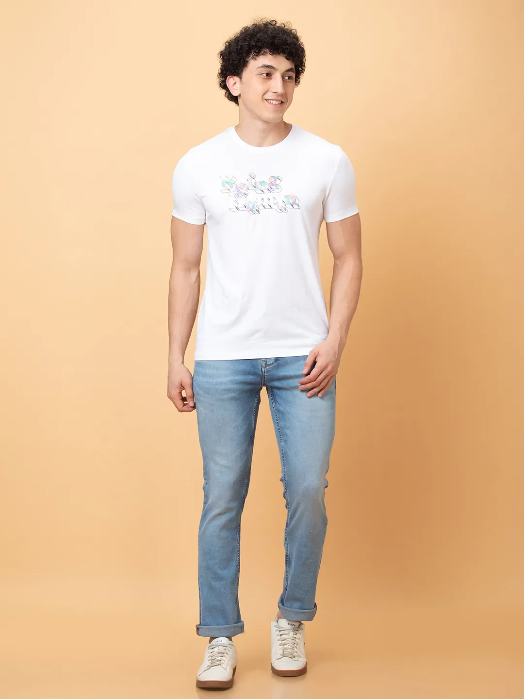 Blue Straight Fit Men's Denims by Being Human Clothing - Image 2