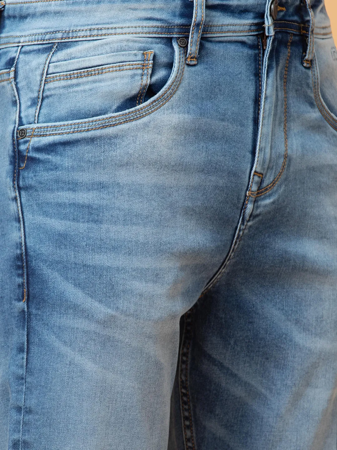Blue Boot Cut Fit Men's Denims by Being Human Clothing - Image 5