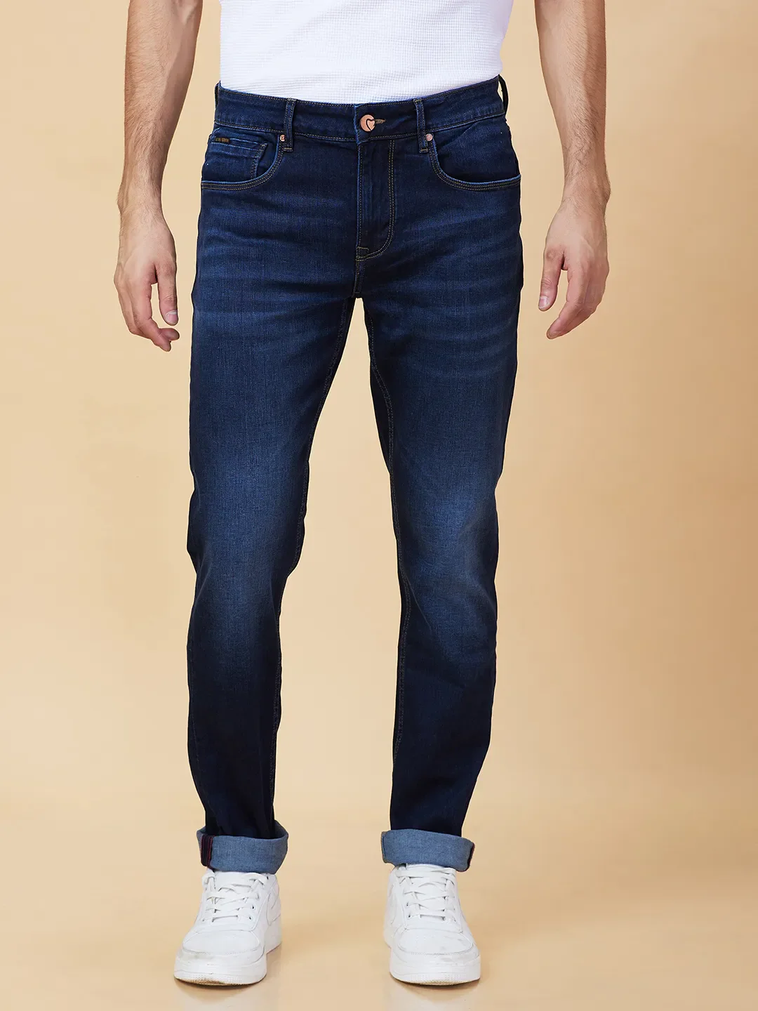 Blue Boot Cut Fit Men's Denims by Being Human Clothing
