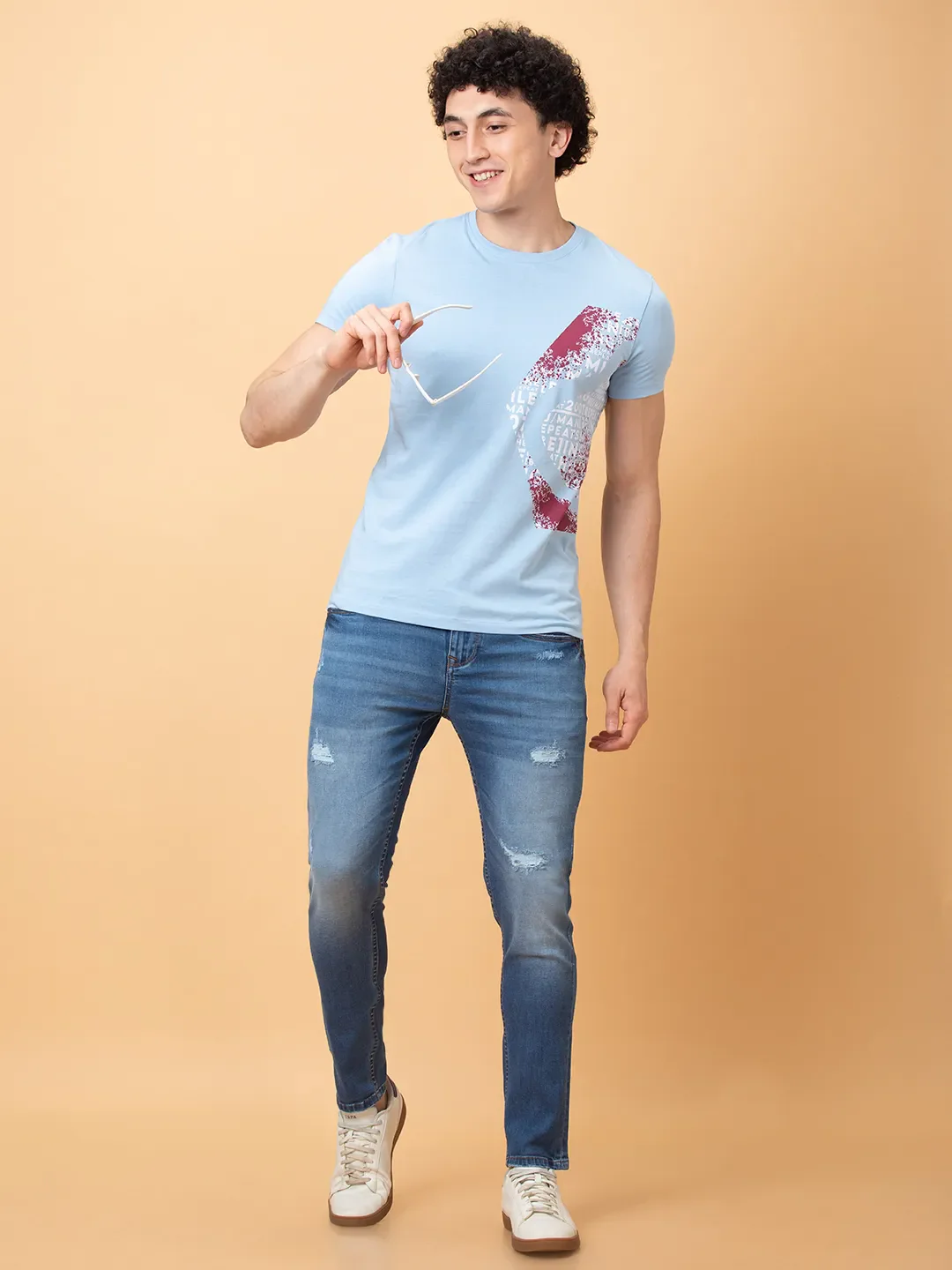 Blue Straight Fit Men's Denims by Being Human Clothing - Image 6