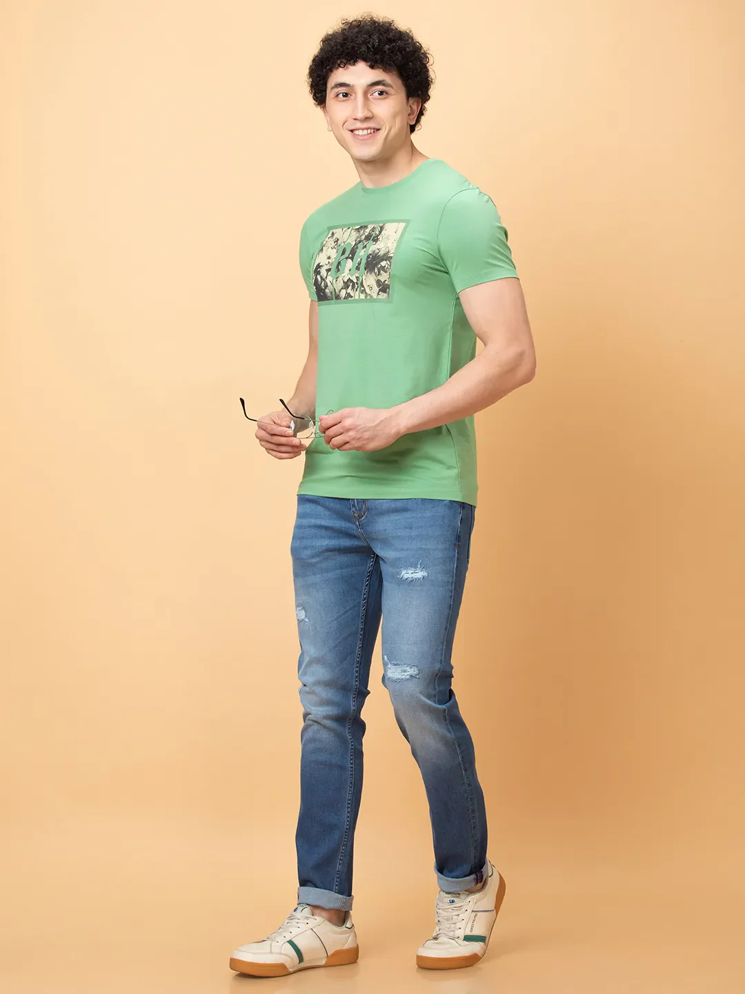 Blue Slim Fit Denims For Men By Being Human Clothing - Image 6