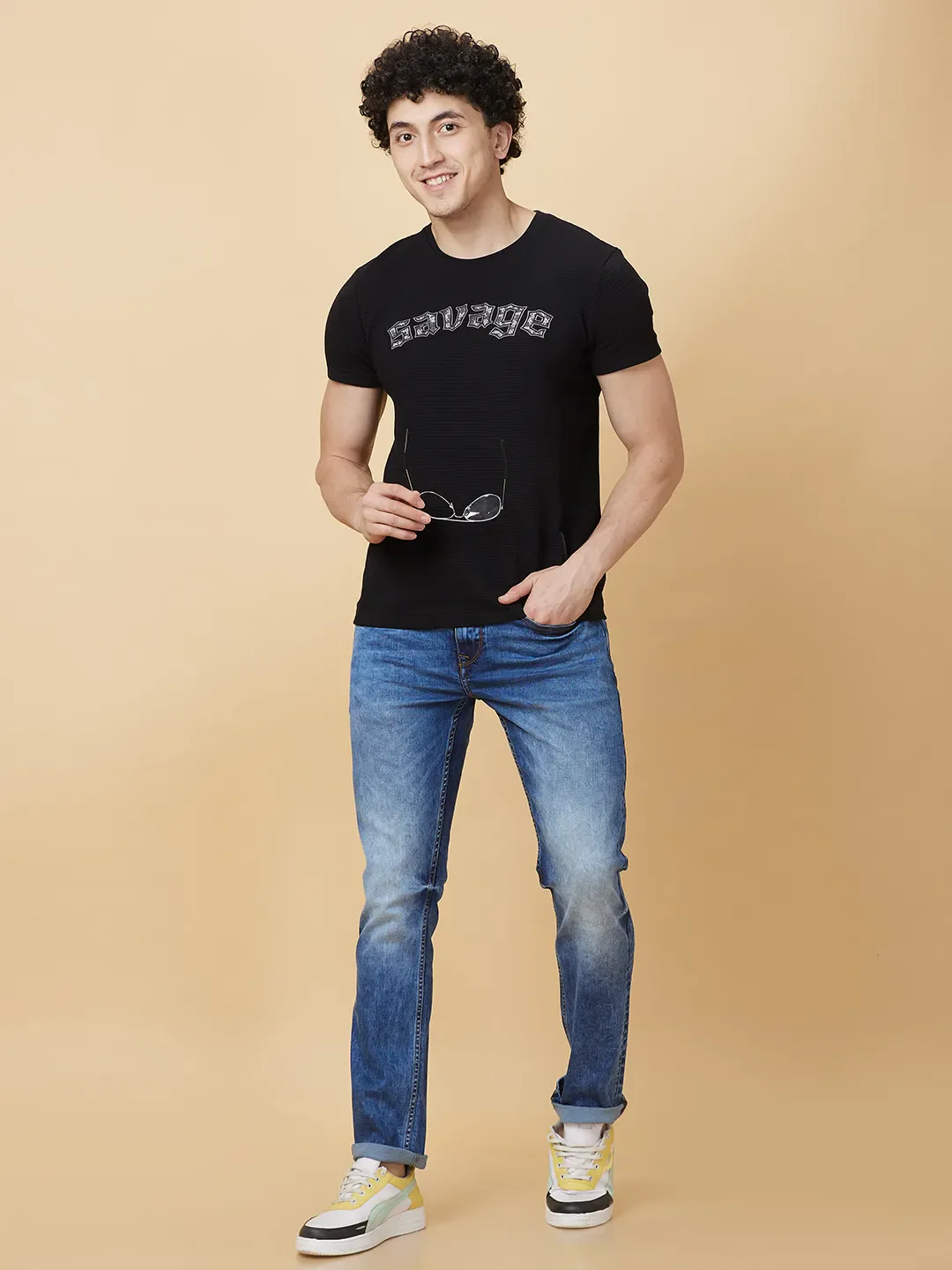 Blue Straight Fit Men's Denims by Being Human Clothing - Image 6