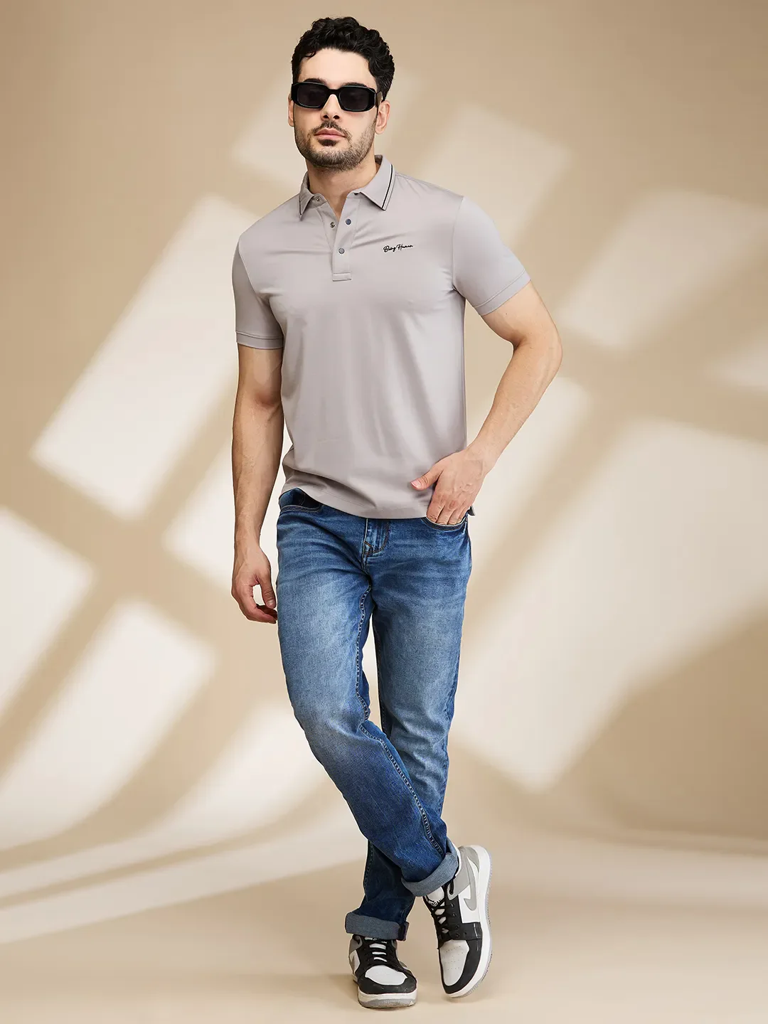 Blue Slim Fit Men's Denims by Being Human Clothing - Image 6