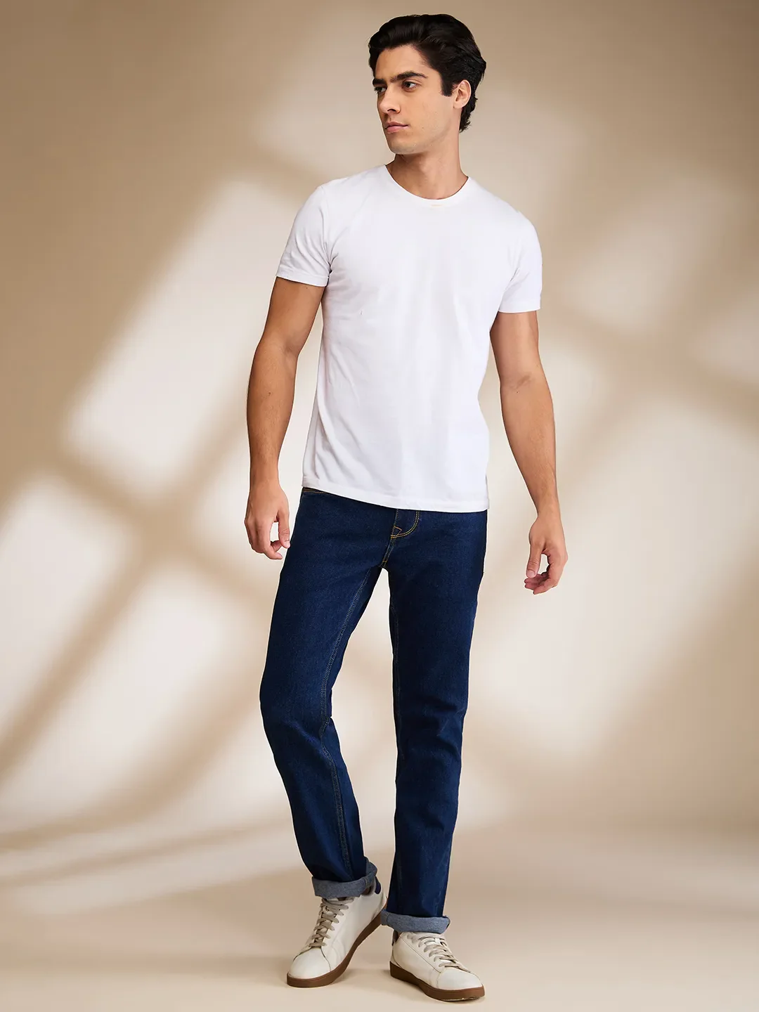 Blue Straight Fit Men's Denims by Being Human Clothing - Image 2