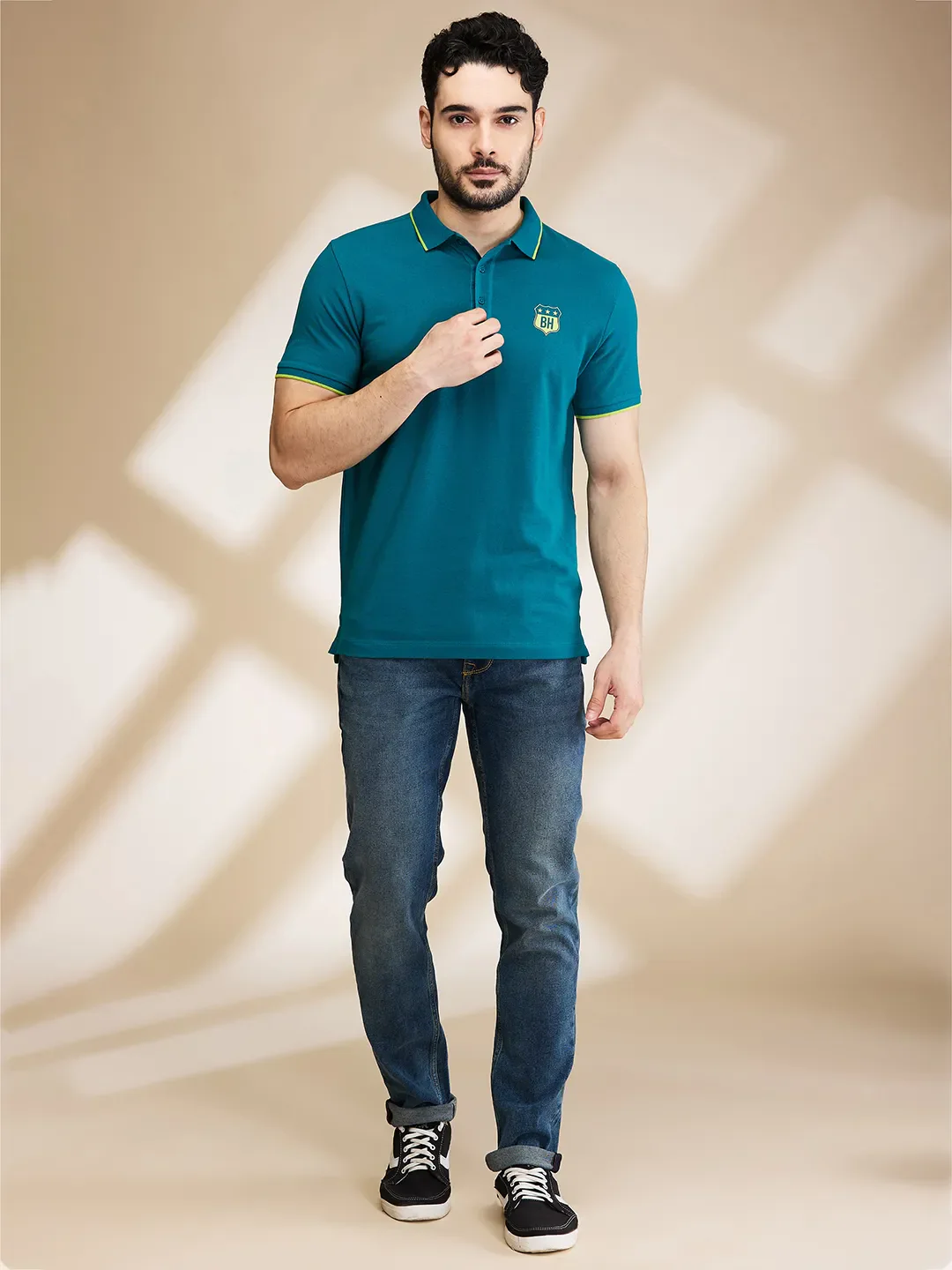 Blue Slim Fit Men's Denims by Being Human Clothing - Image 2