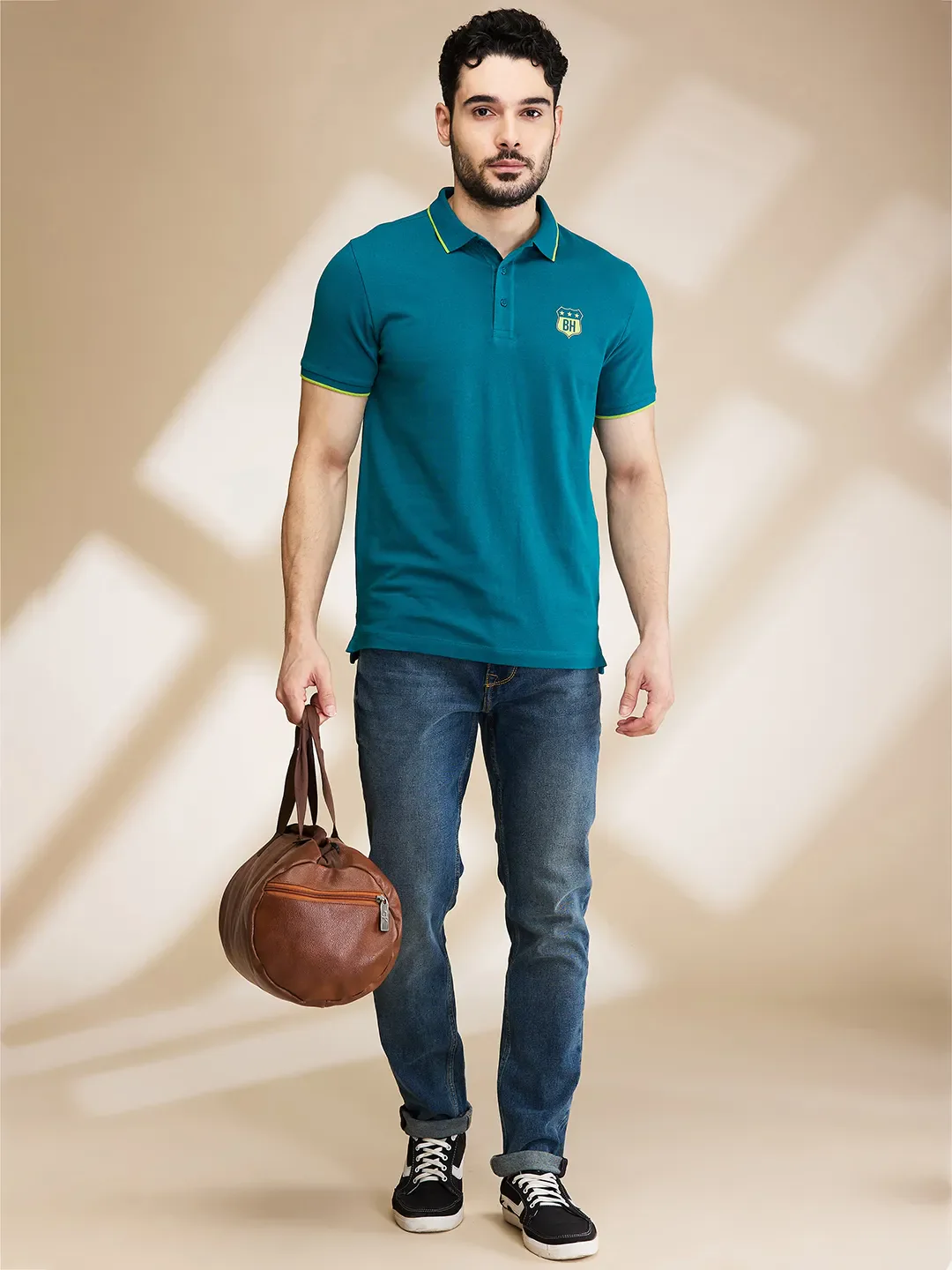 Blue Slim Fit Men's Denims by Being Human Clothing - Image 6