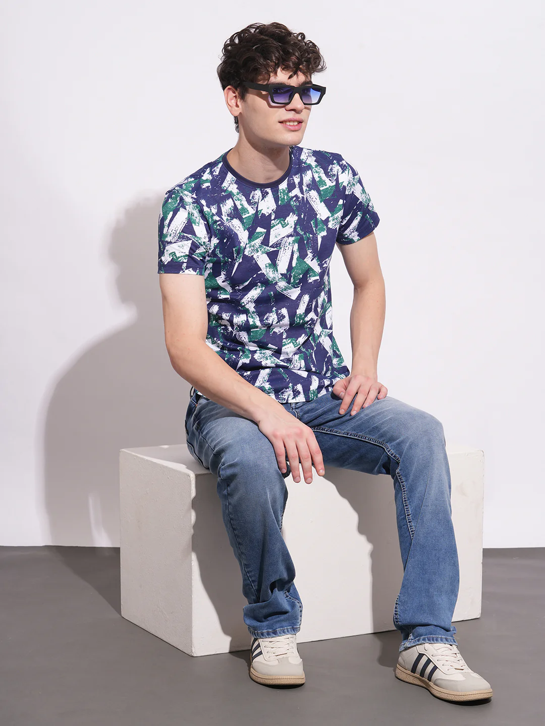 Blue Straight Fit Denims For Men By Being Human Clothing - Image 5