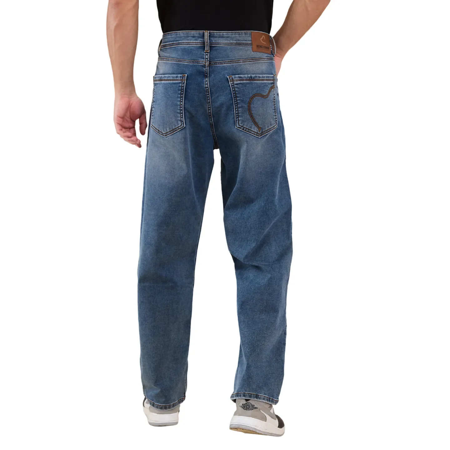 Blue Anti Fit Men's Denims by Being Human Clothing - Image 3