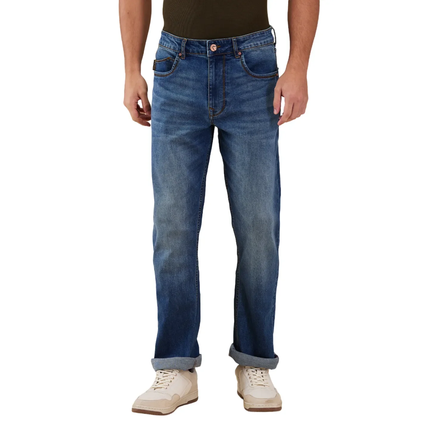 Blue Skinny Fit Men's Denims by Being Human Clothing - Image 2