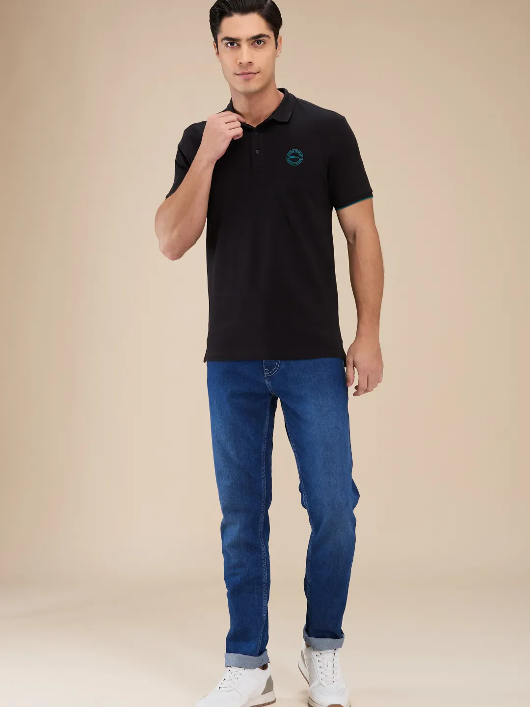 Blue Slim Fit Men's Denims by Being Human Clothing - Image 2