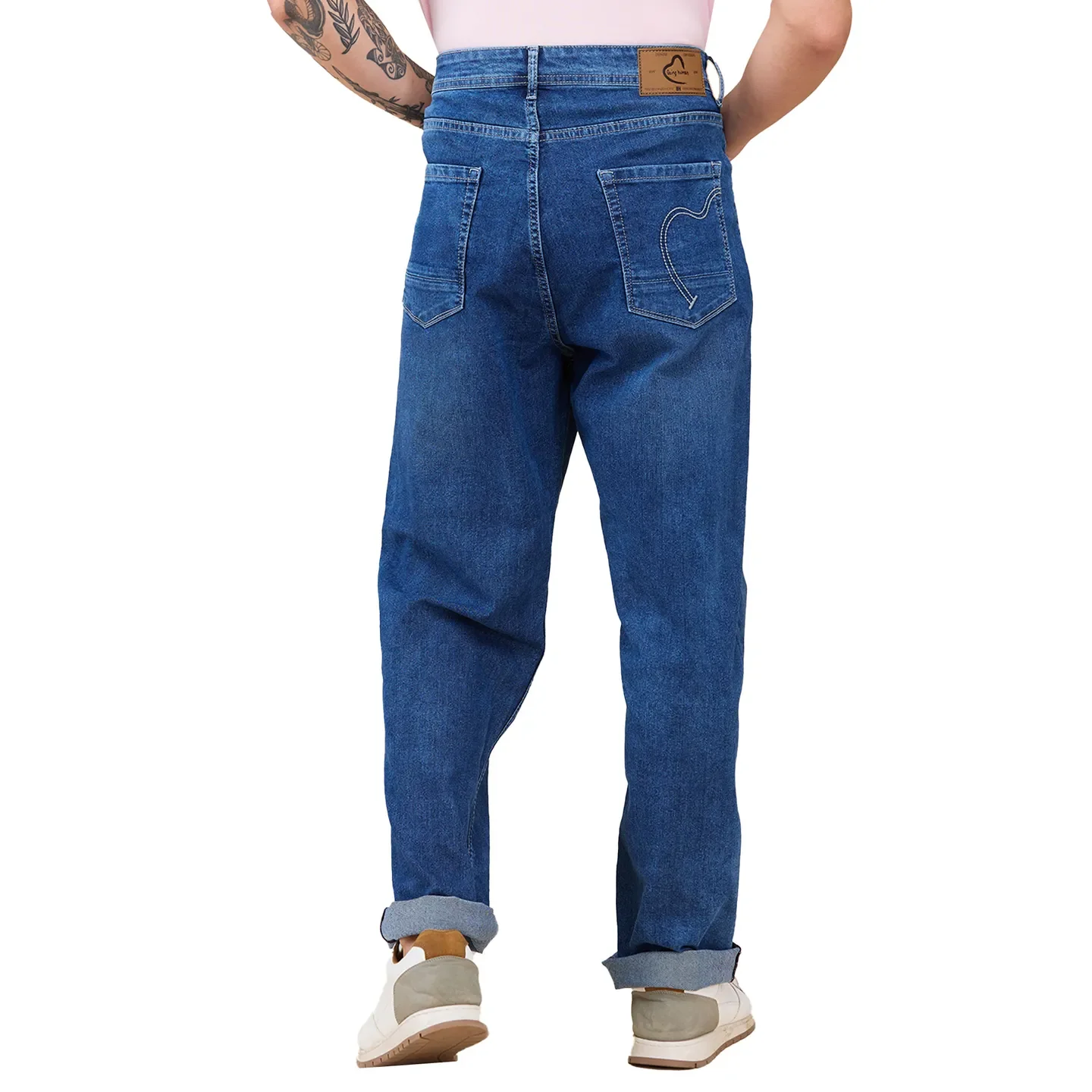 Blue Anti Fit Men's Denims by Being Human Clothing - Image 3