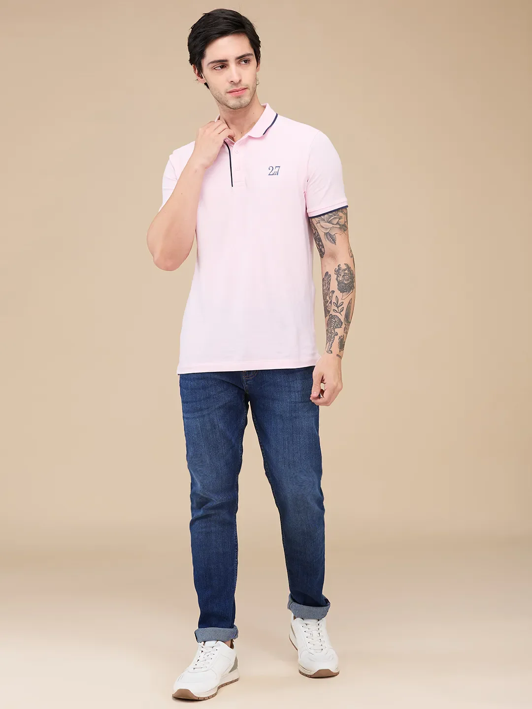 Blue Slim Fit Men's Denims by Being Human Clothing - Image 2