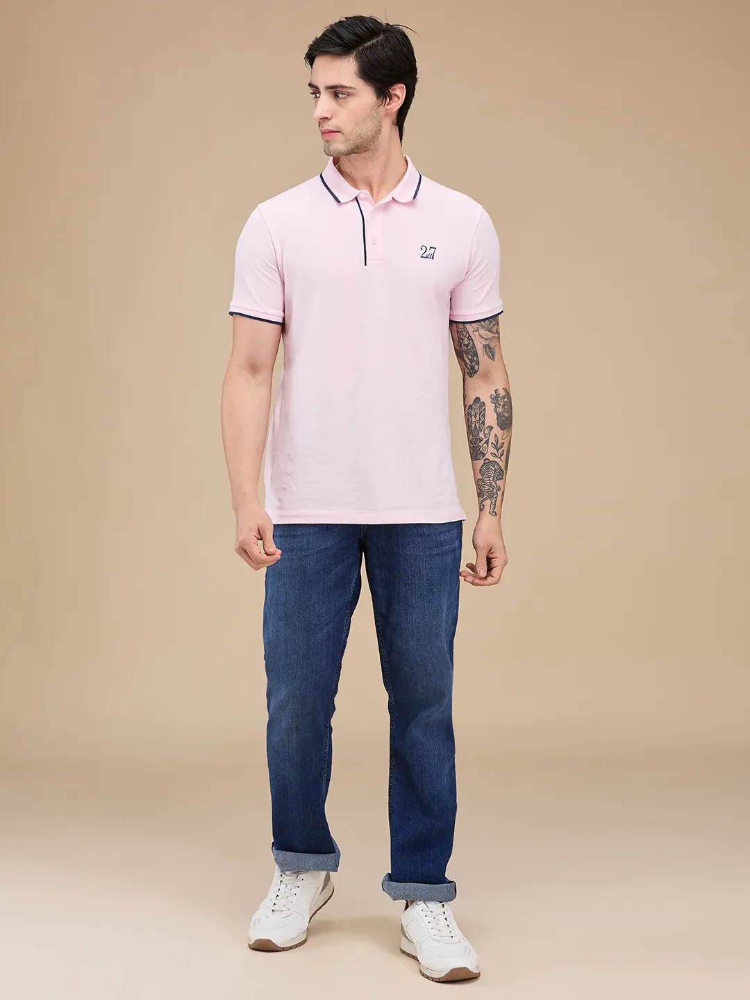 Blue Boot Cut Fit Men's Denims by Being Human Clothing - Image 2