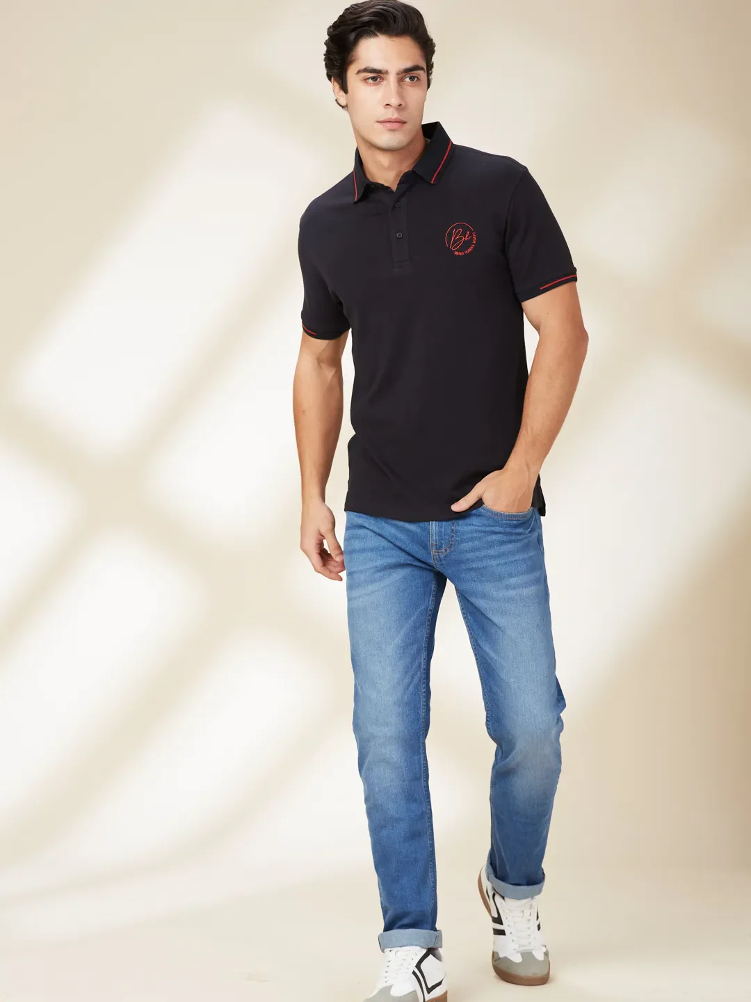 Blue Slim Fit Men's Denims by Being Human Clothing - Image 2