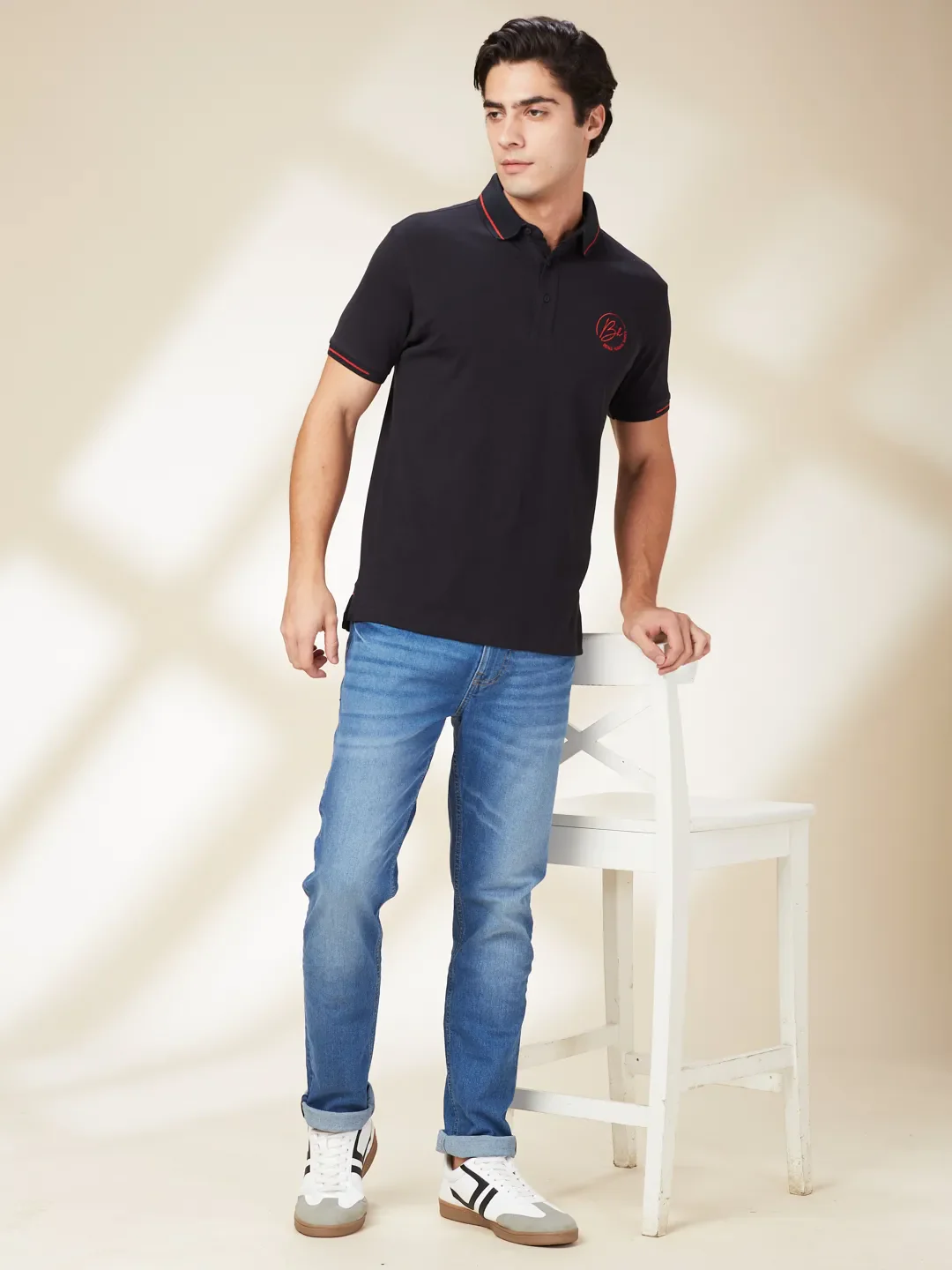 Blue Slim Fit Men's Denims by Being Human Clothing - Image 6