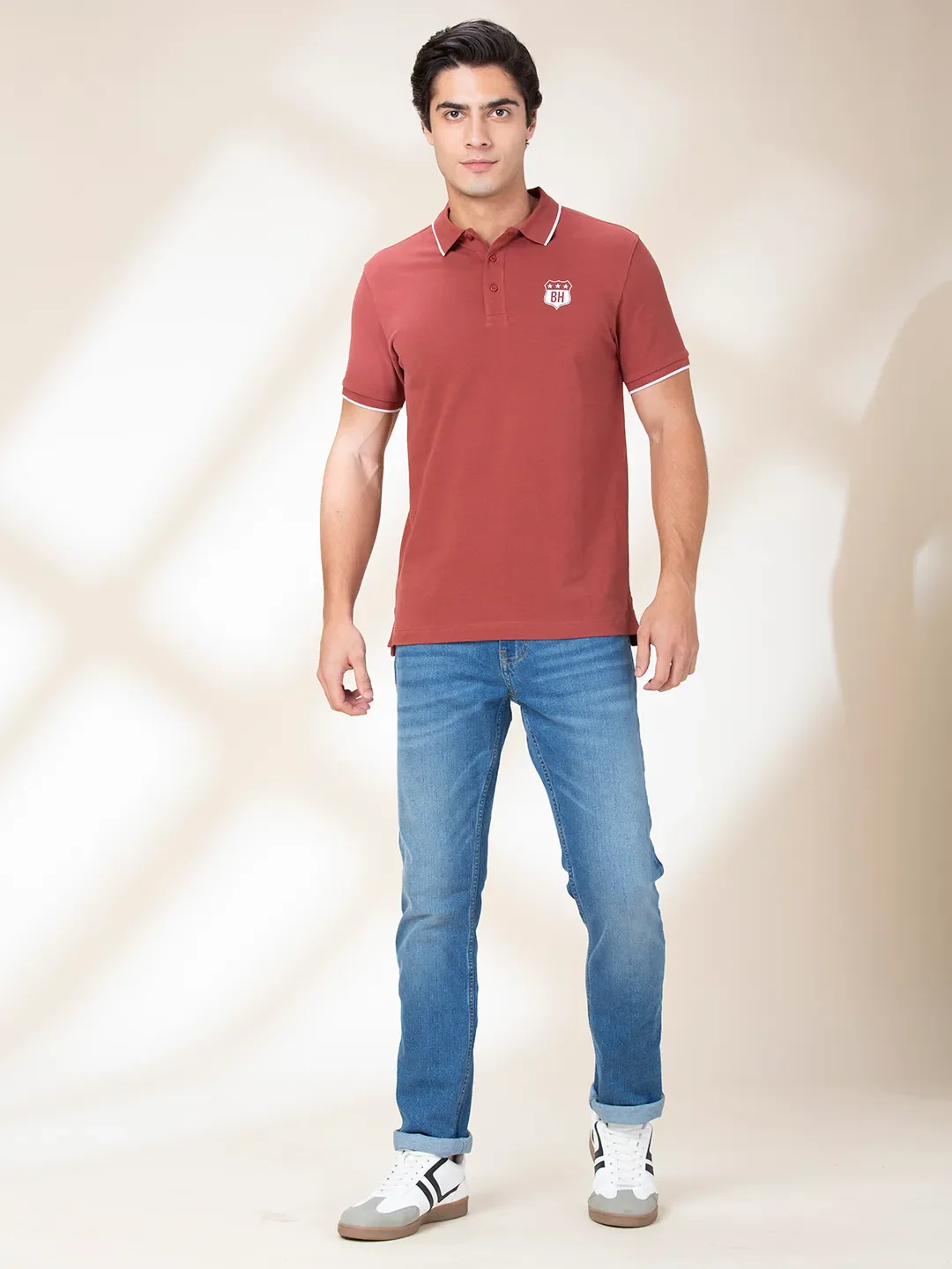 Blue Straight Fit Men's Denims by Being Human Clothing - Image 2