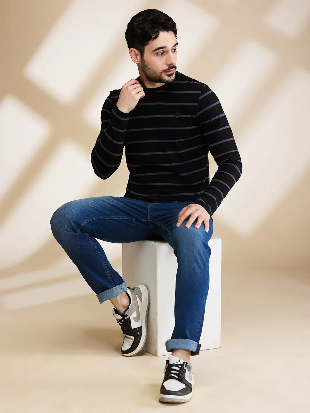 Blue Slim Fit Men's Denims by Being Human Clothing - Image 6