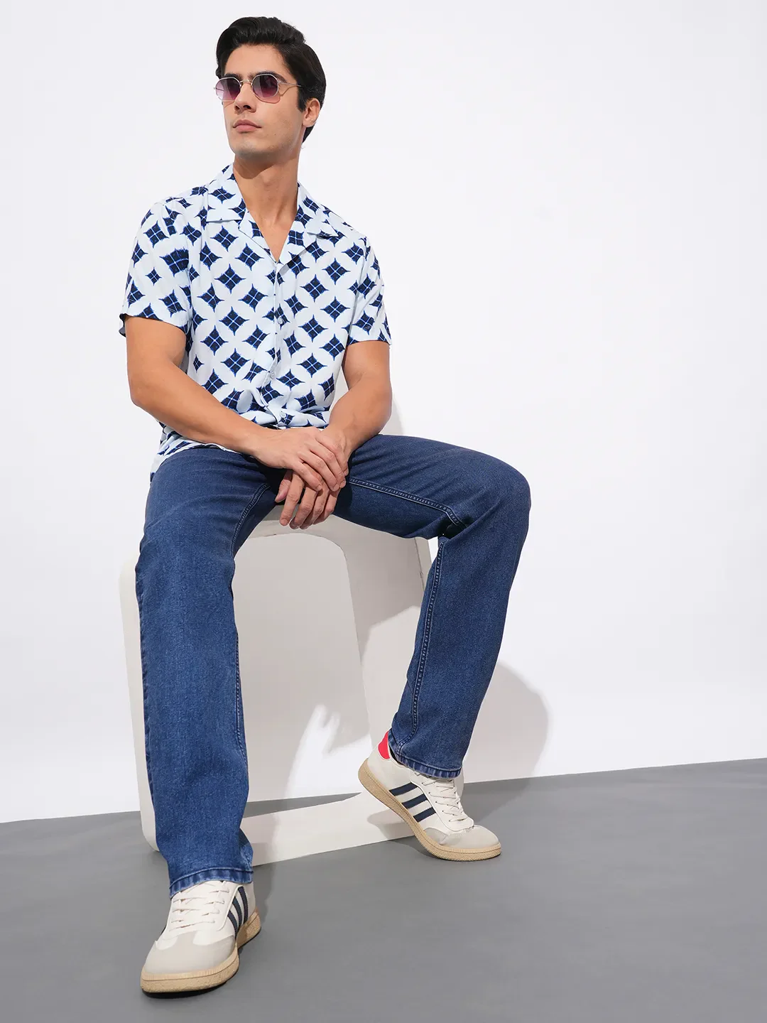 Blue Straight Fit Men's Denims by Being Human Clothing - Image 4