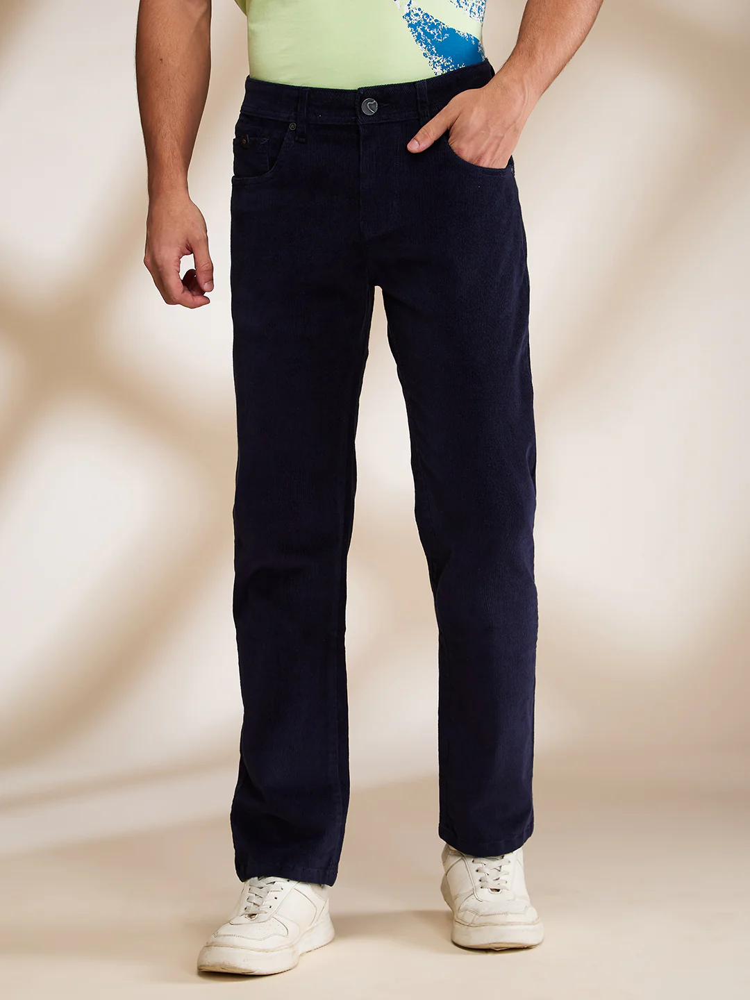 Navy Slim Fit Denims For Men By Being Human Clothing